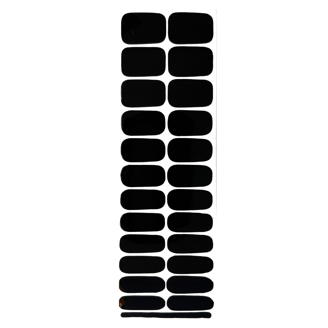 Black Solid (WIDE/AMP) Nail Wraps