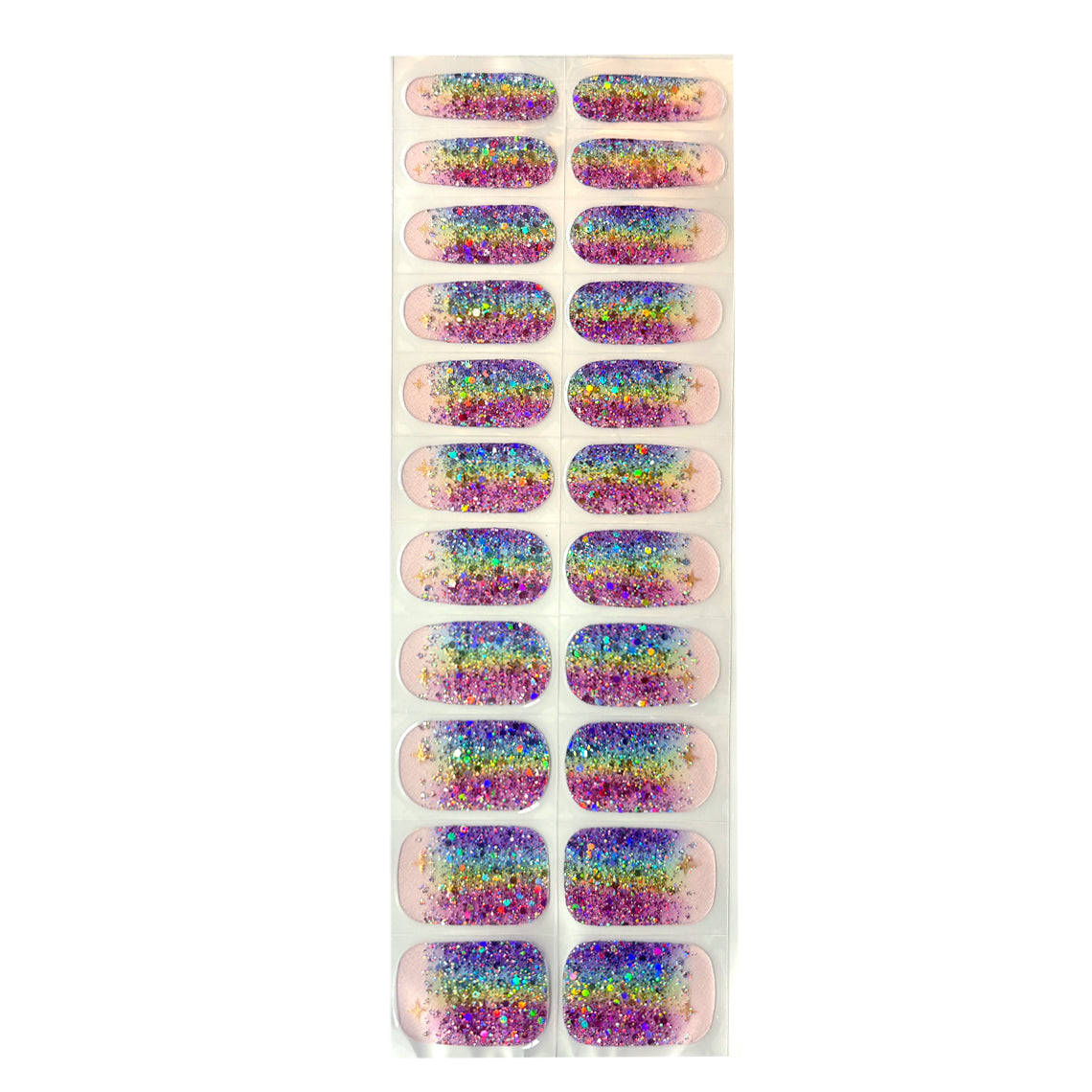 Cosmic Rainbow No Light Gel Nail Wraps (NLG)