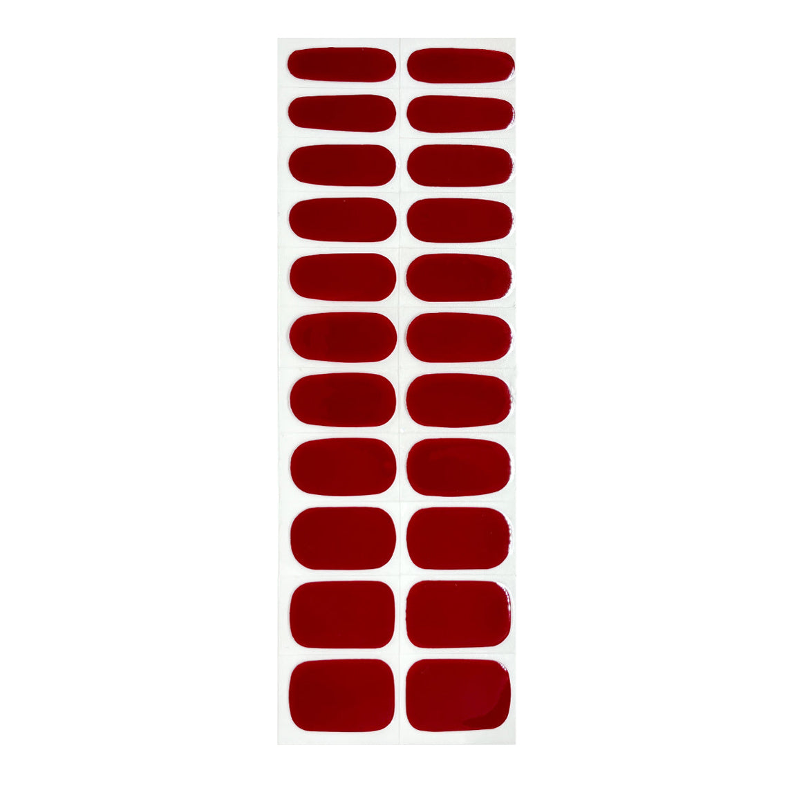 Deep Berry Solid No Light Gel Nail Wraps (NLG)