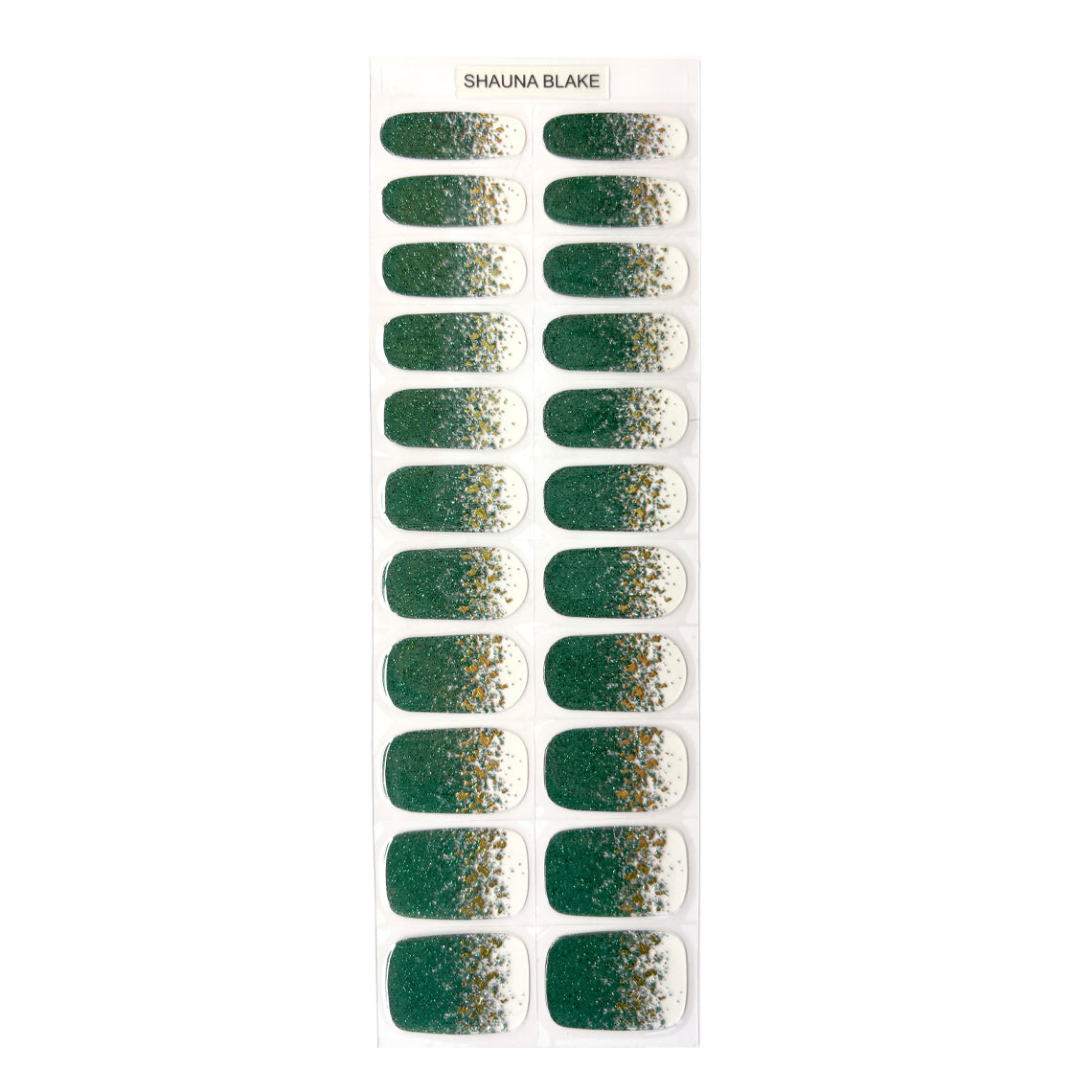 Enchanted Emerald No Light Gel Nail Wraps (NLG)
