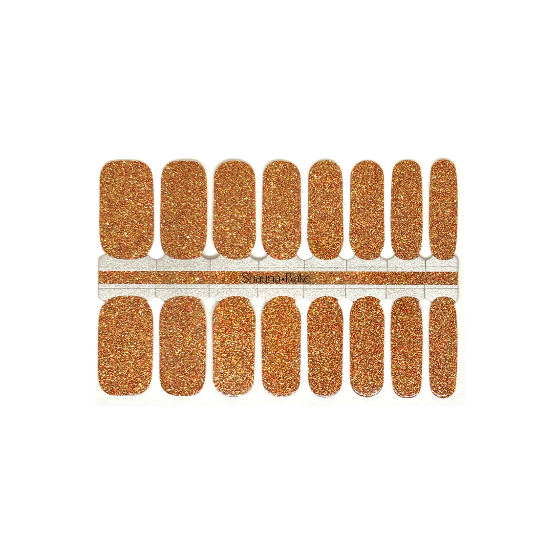 Pumpkin Spice Glitter Nail Wraps