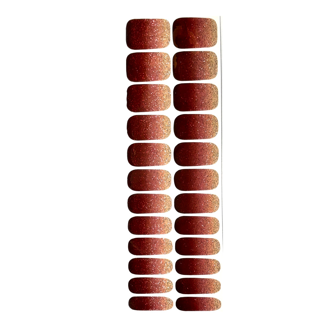 Rosewood Glitter Exclusive Nail Wraps (GLITTER)