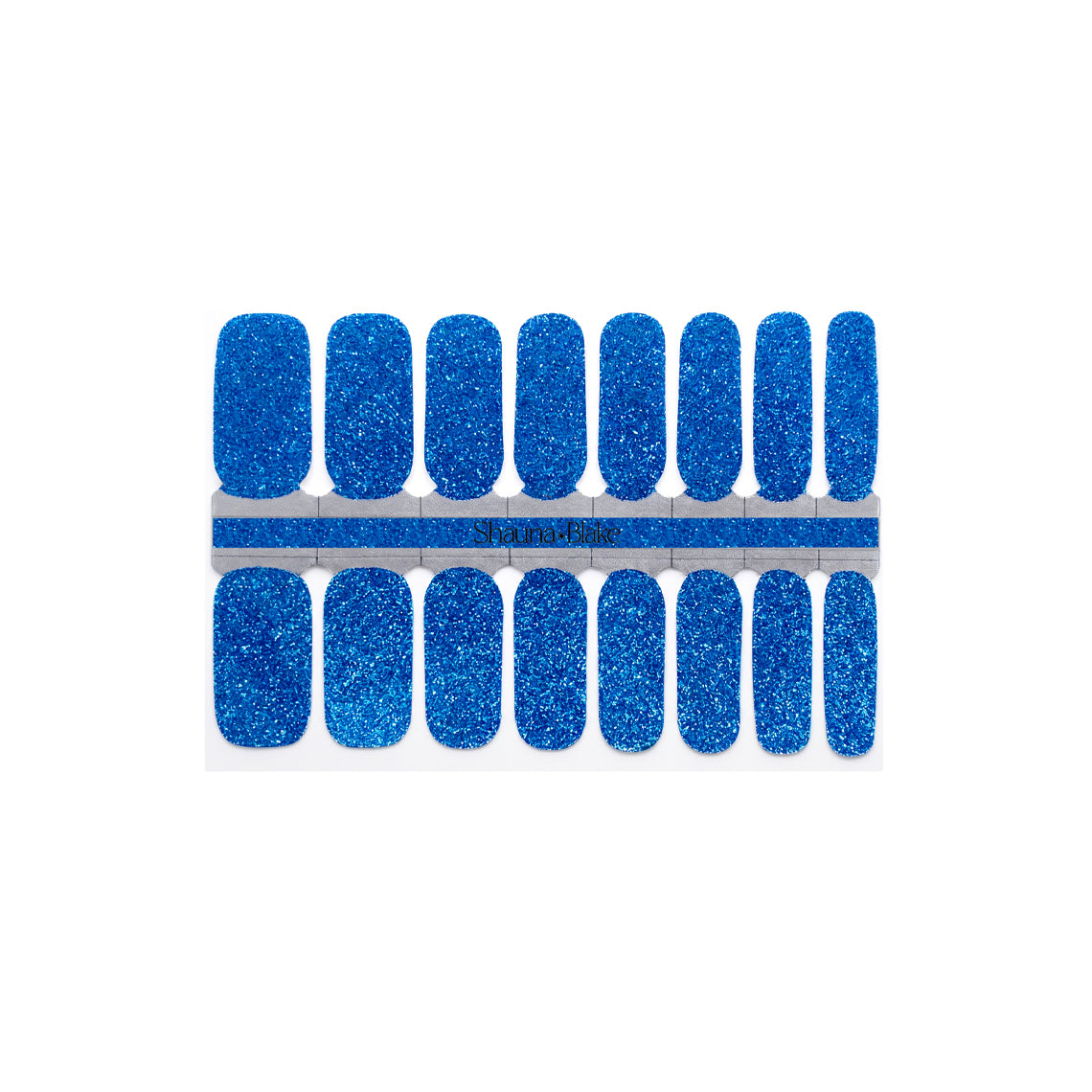 Sea Blue Glitter Nail Wraps