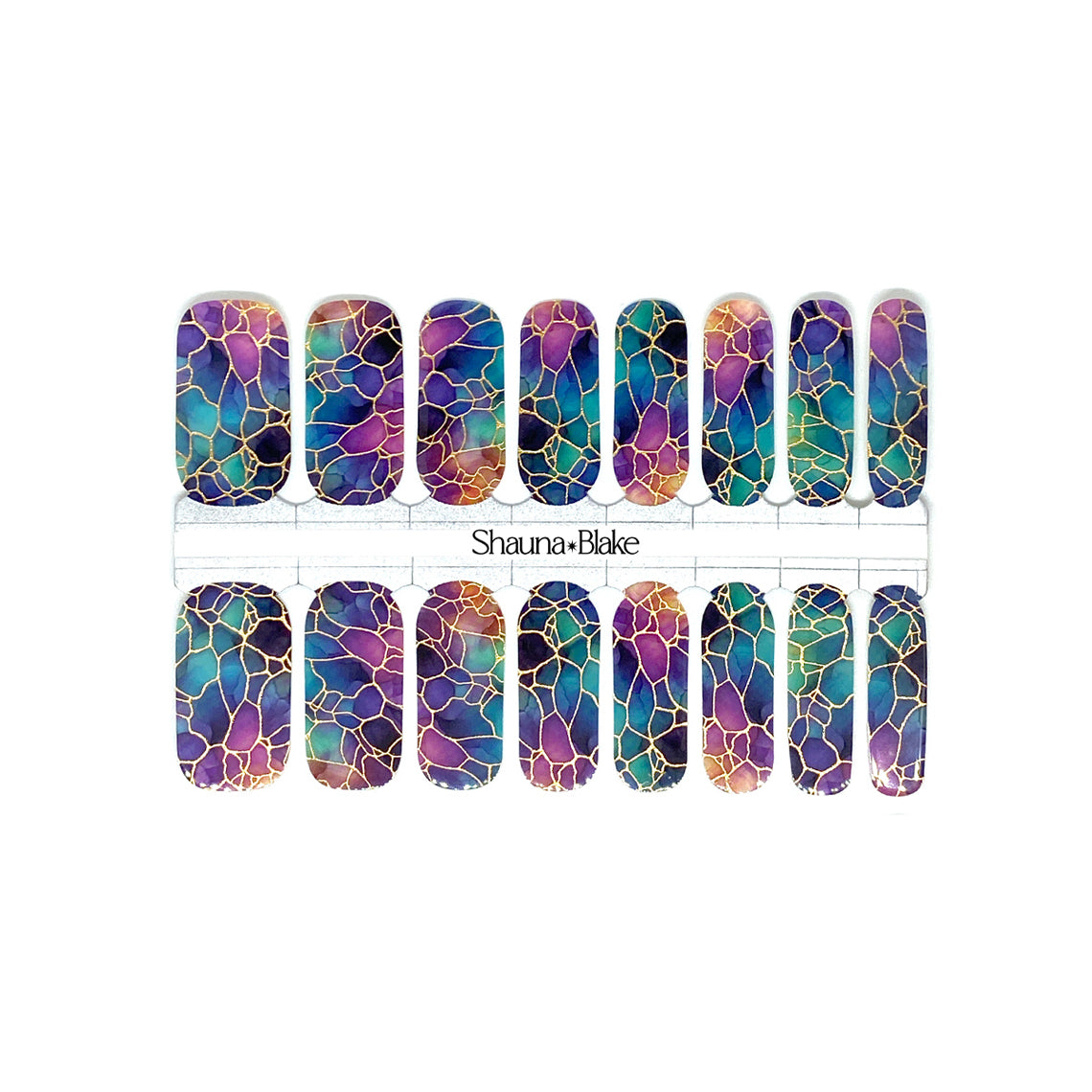 Stained Glass Exclusive Design Nail Wraps (FOIL)