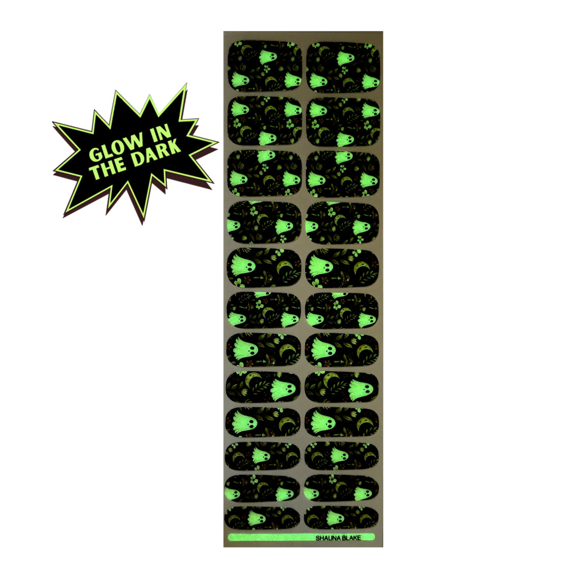 BOO-tanical Exclusive Nail Wraps (GLOW IN DARK)