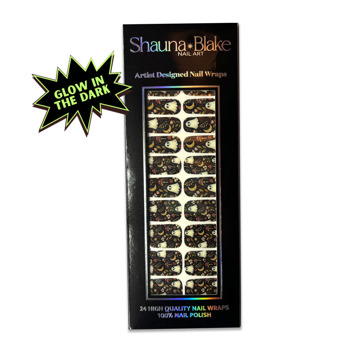 BOO-tanical Exclusive Nail Wraps (GLOW IN DARK)