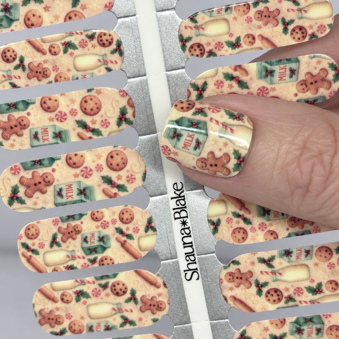 Baking for Santa Exclusive Design Nail Wraps
