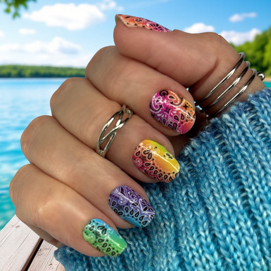 Bandana Exclusive Design Nail Wraps
