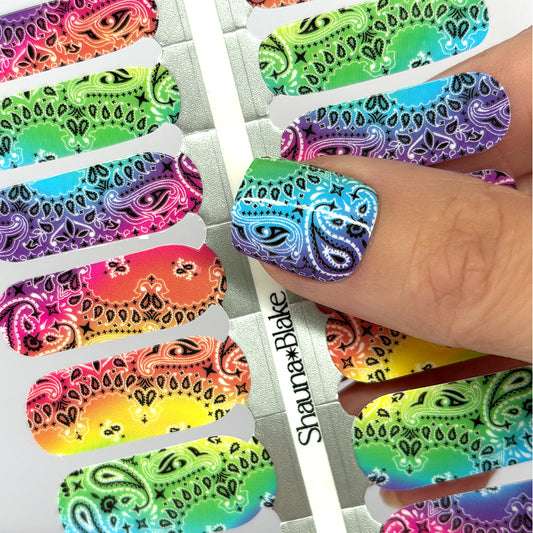 Bandana Exclusive Design Nail Wraps