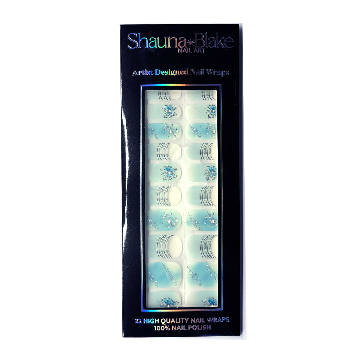 Bejeweled Butterfly No Light Gel Nail Wraps (NLG)