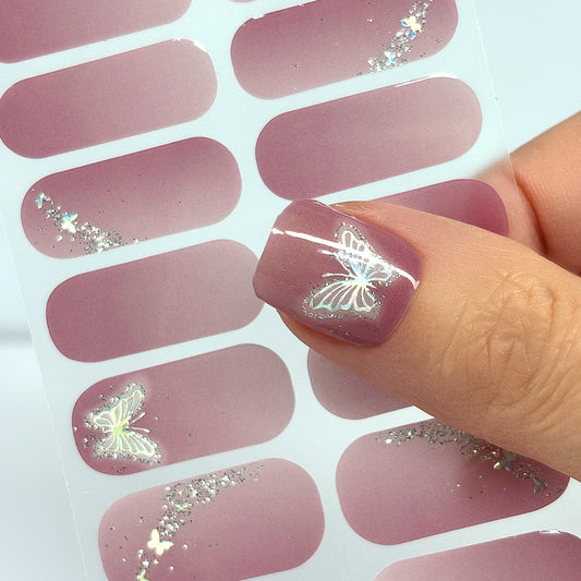 Butterfly Bliss Nail Wraps (HOLO/GLITTER)
