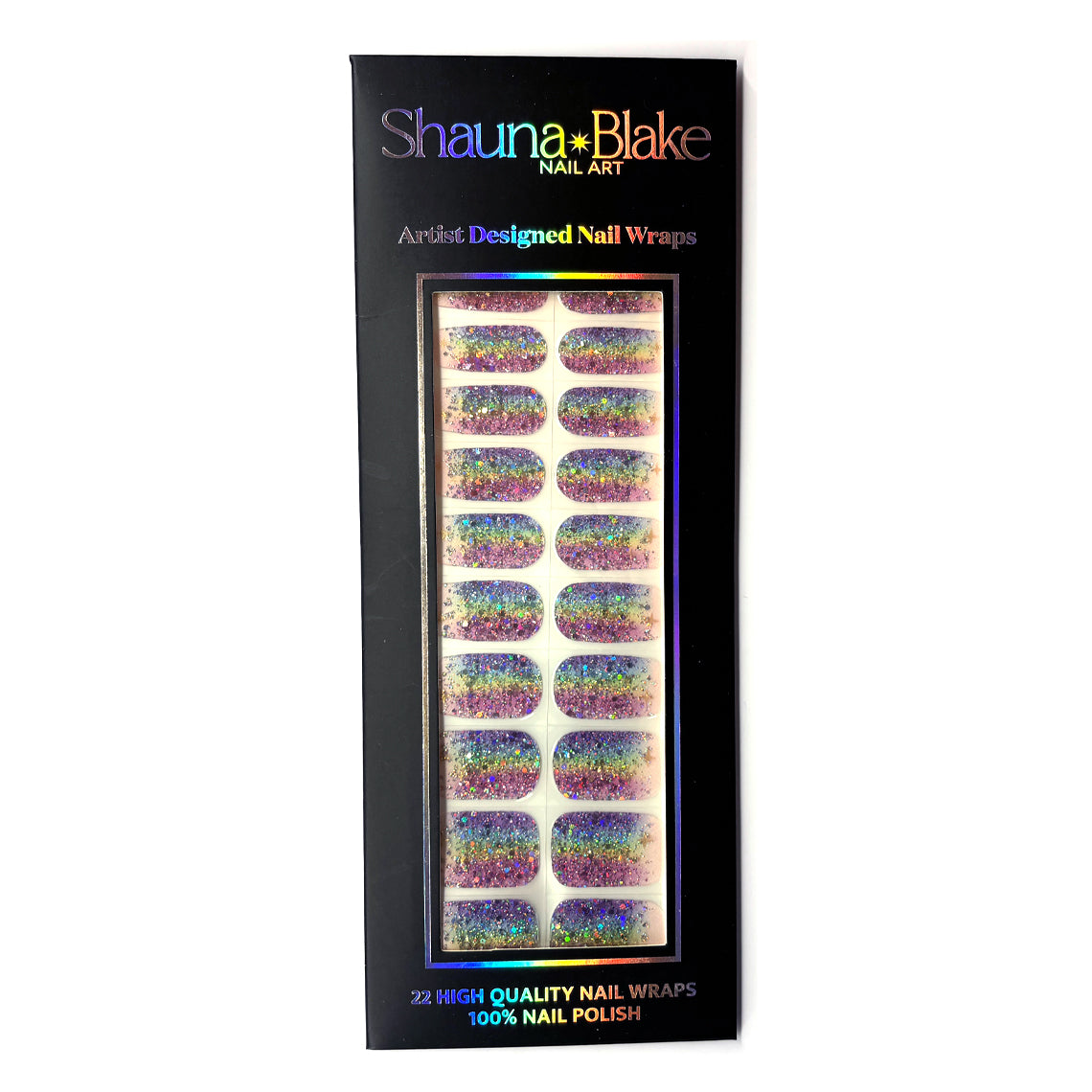 Cosmic Rainbow No Light Gel Nail Wraps (NLG)