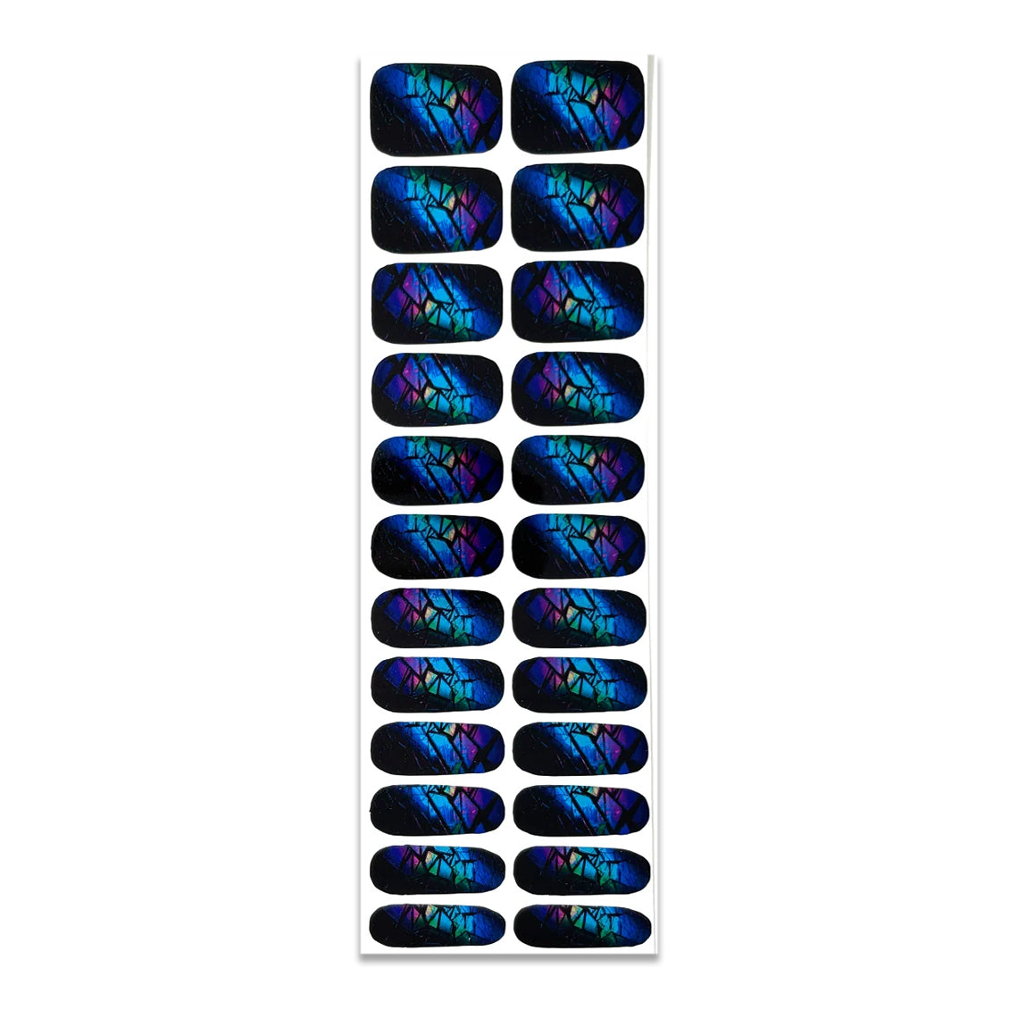 Crystal Chrome Prism Nail Wraps (METALLIC/CHROME/WIDE)