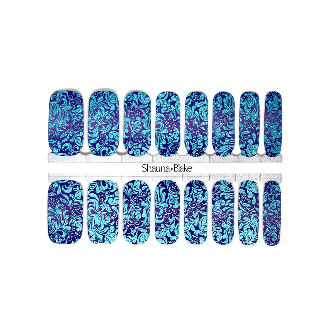 Dazzle Damask Exclusive Design Nail Wraps (FOIL)