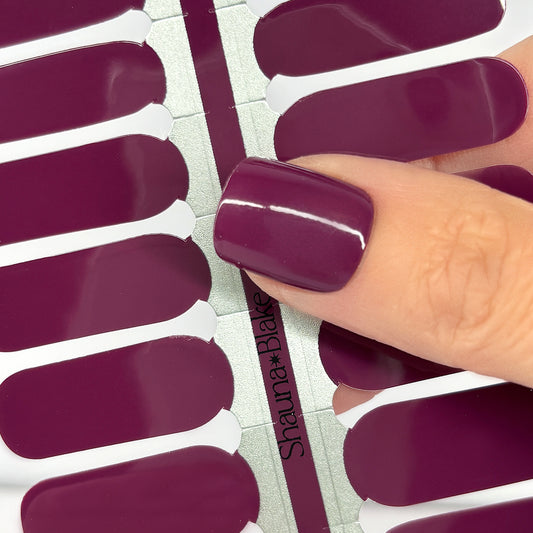 Deep Maroon Exclusive Nail Wraps