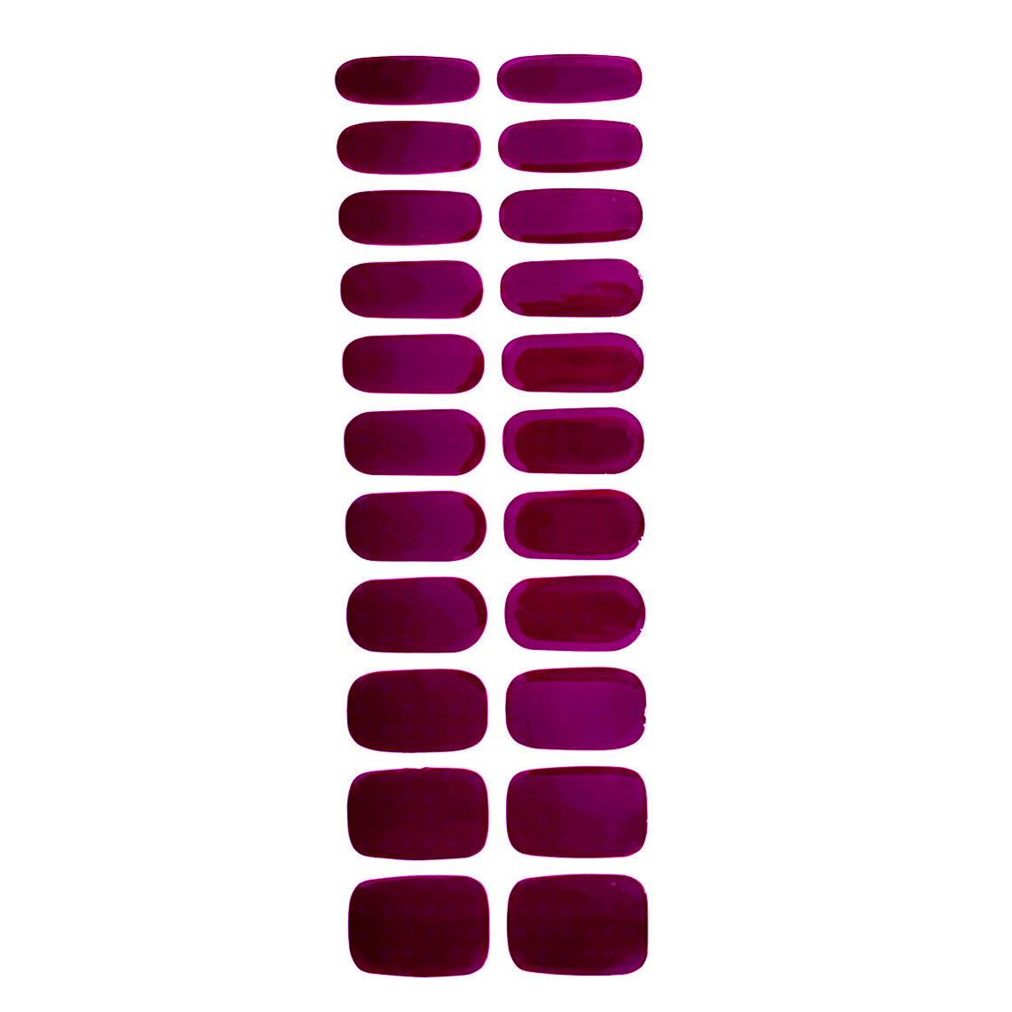 Deep Mauve Solid No Light Gel Nail Wraps (NLG)
