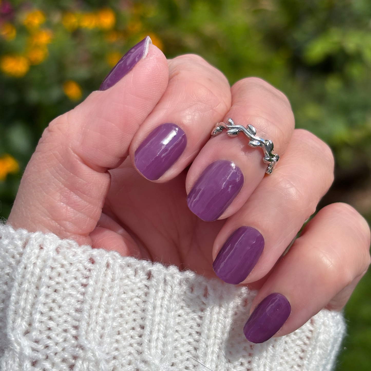 Deep Mauve Solid No Light Gel Nail Wraps (NLG)