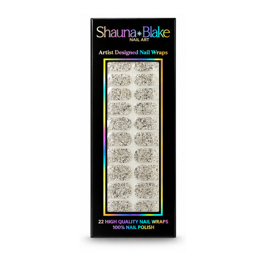 Diamond Snowfall No Light Gel Nail Wraps (NLG)