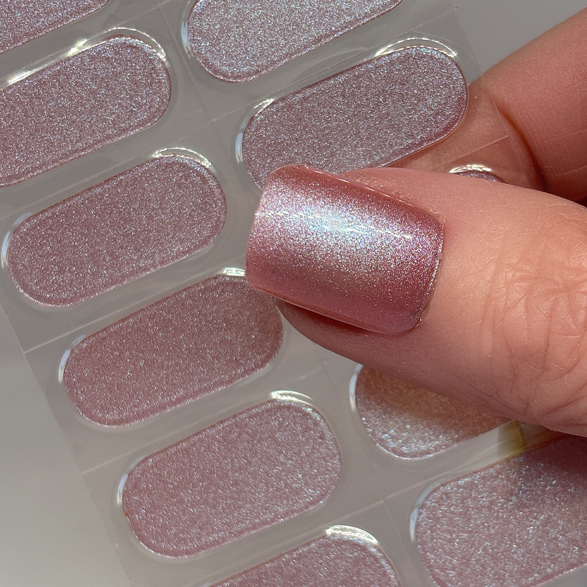 Dusty Rose Shifter No Light Gel Nail Wraps (NLG)