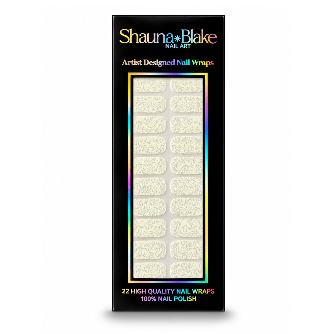 Elegant Lace No Light Gel Nail Wraps (NLG)