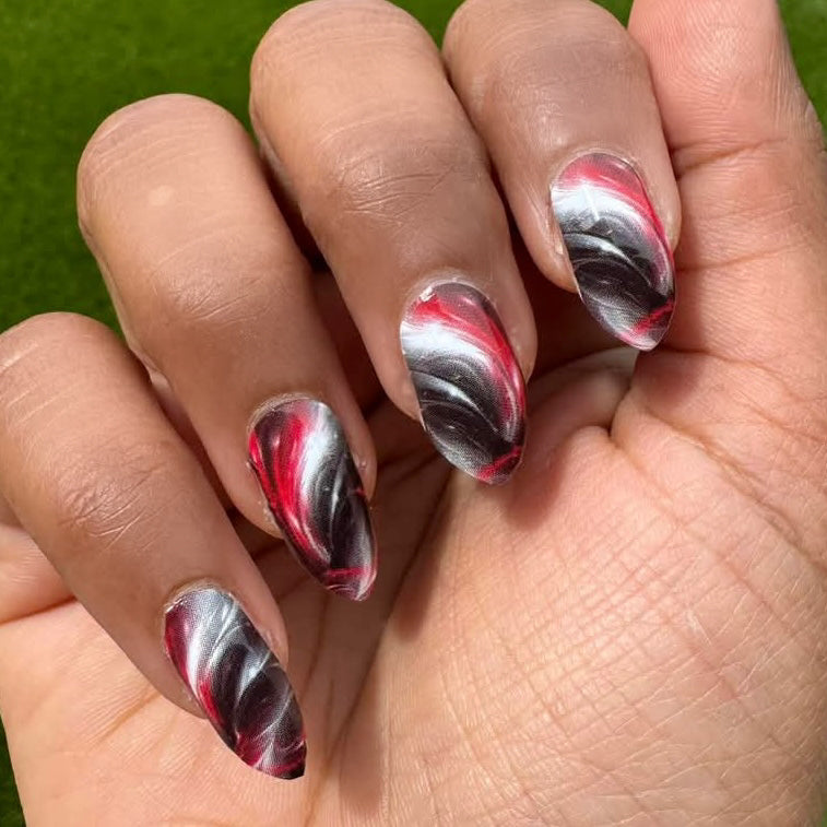 Obsidian Flame Exclusive Design Nail Wraps