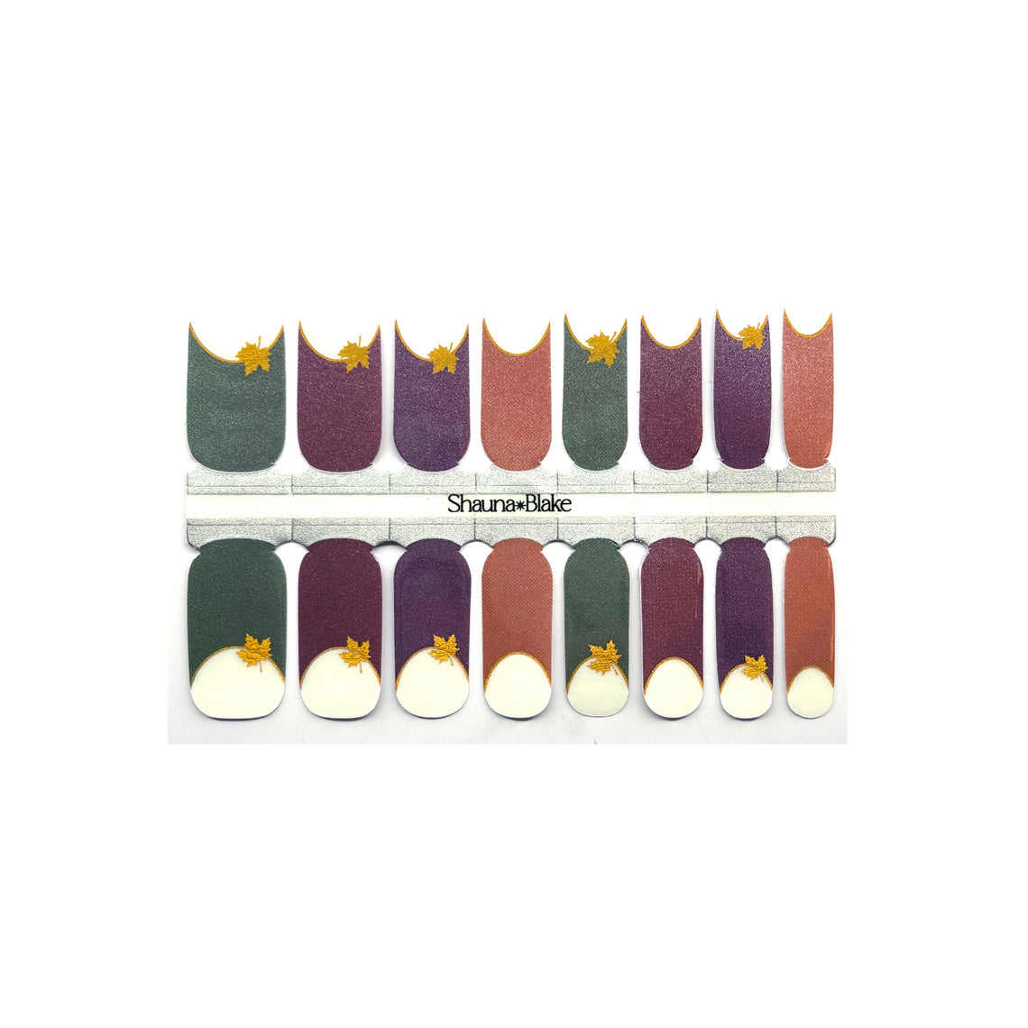 Fall French Exclusive Design Nail Wraps (HOLO FOIL/PEARL)