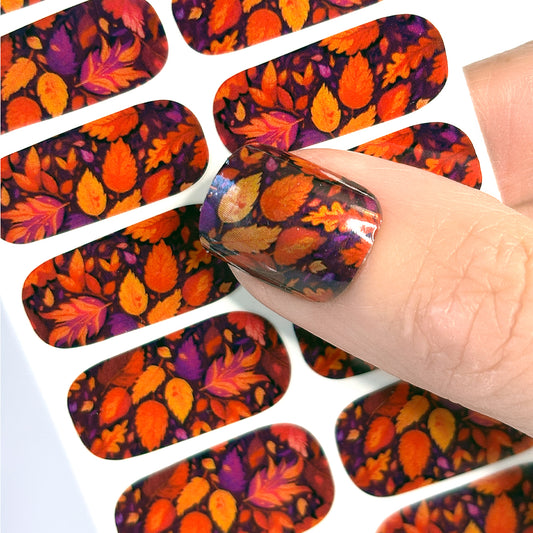 Fall Leaves Nail Wraps (PEARL)