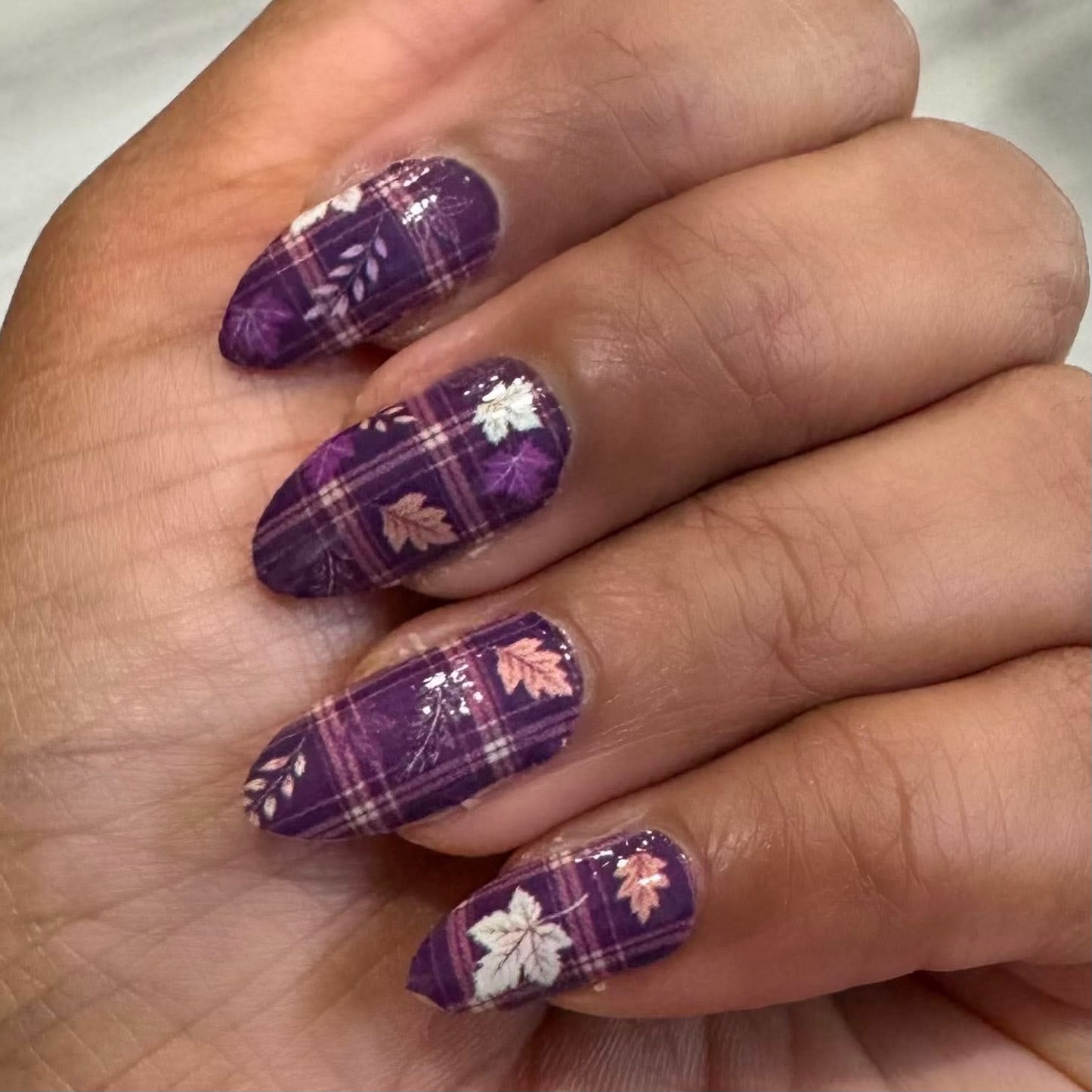 Falling for Plaid Exclusive Design Nail Wraps