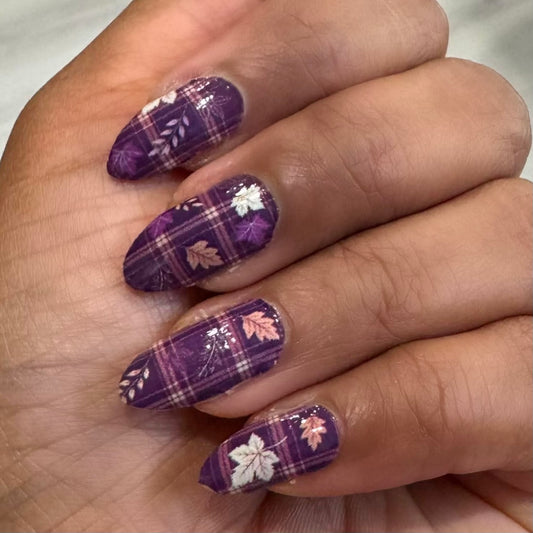 Falling for Plaid Exclusive Design Nail Wraps