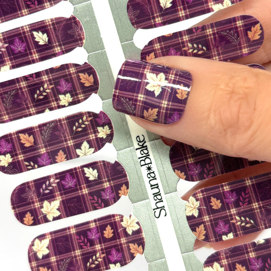Falling for Plaid Exclusive Design Nail Wraps