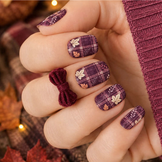 Falling for Plaid Exclusive Design Nail Wraps