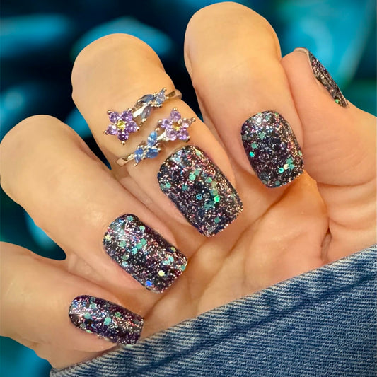 Festive Night No Light Gel Nail Wraps (NLG)