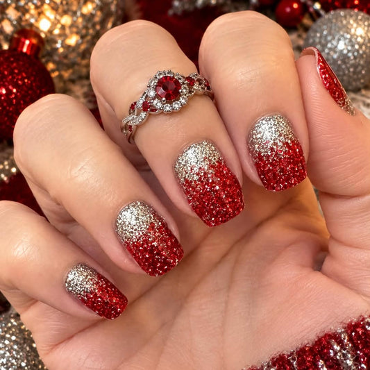 Fire and Ice Nail Wraps (GLITTER)
