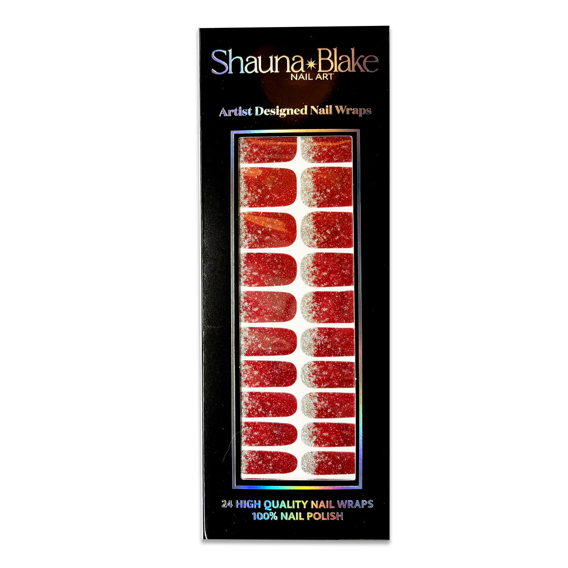 Fire and Ice Nail Wraps (GLITTER)