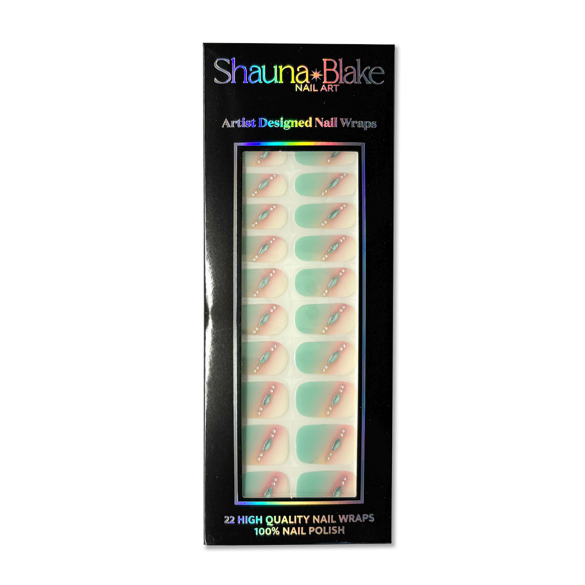 Florida Coast Gem No Light Gel Nail Wraps (NLG)(GEMS)