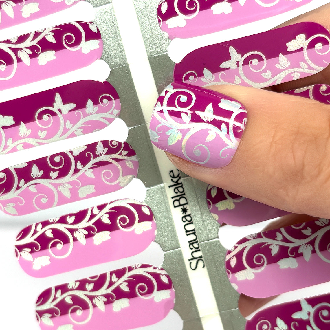 Flutterby Exclusive Design Nail Wraps (HOLO FOIL)