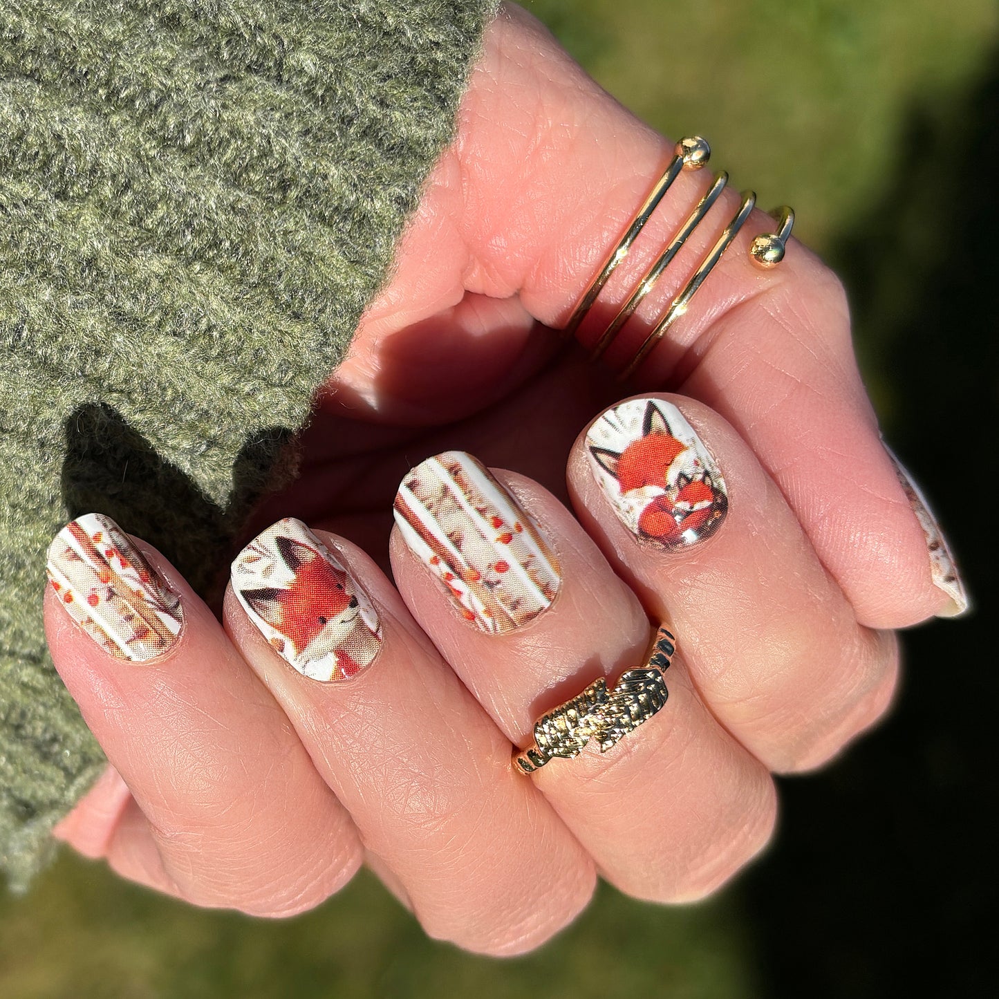 Foxy Forest Exclusive Design Nail Wraps