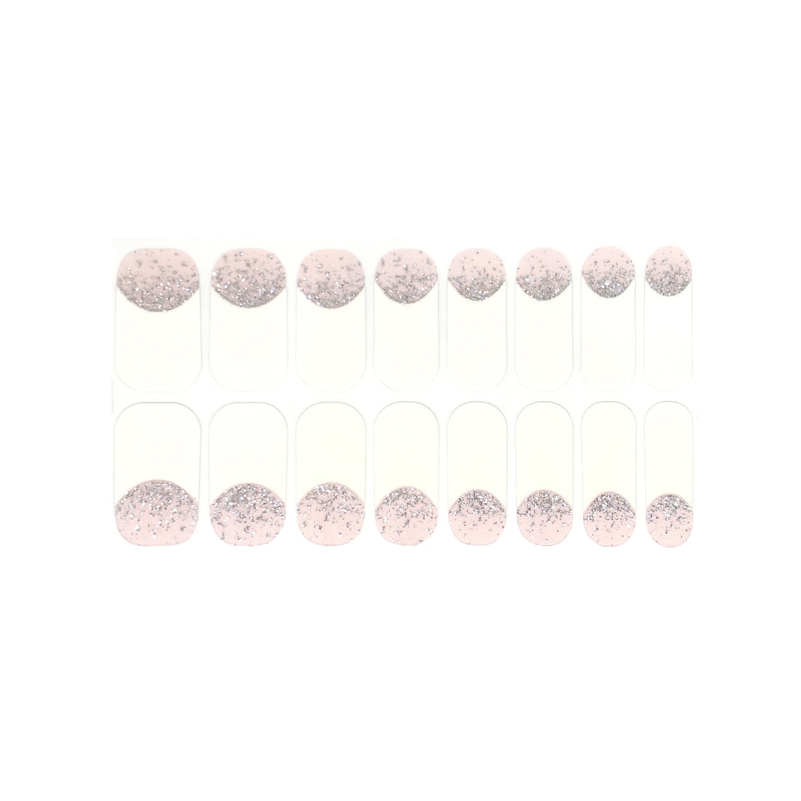 Frosted French Nail Wraps (Glitter)