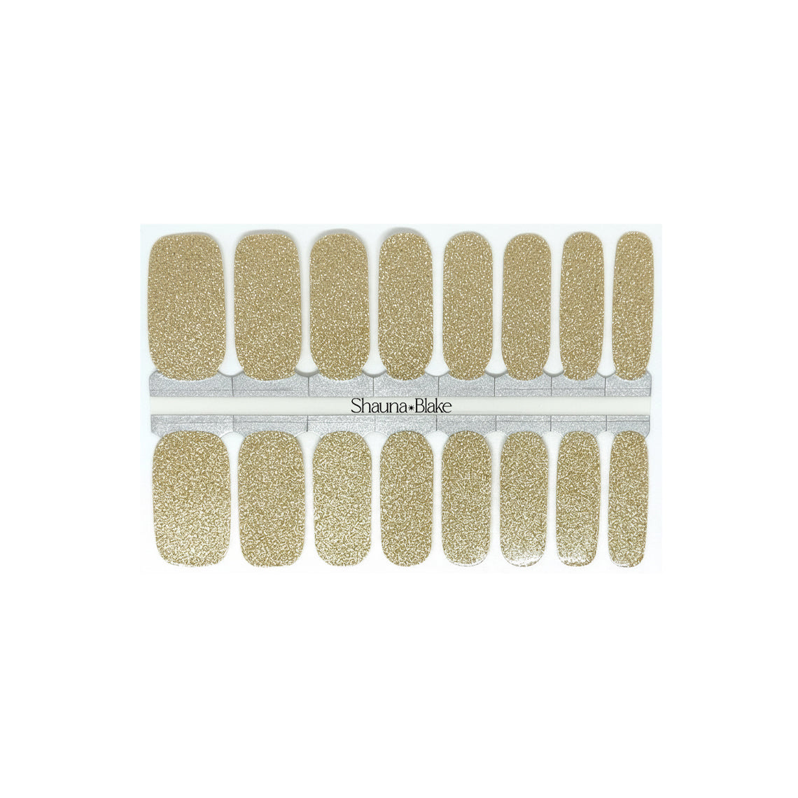 Gold Glitter Nail Wraps
