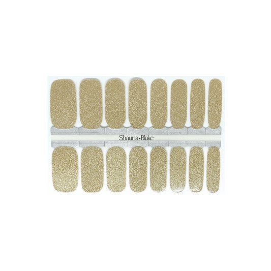 Gold Glitter Nail Wraps