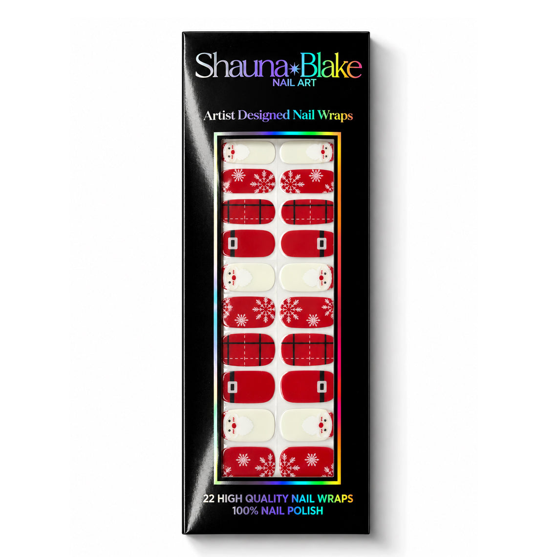 HO HO Holiday No Light Gel Nail Wraps (NLG)
