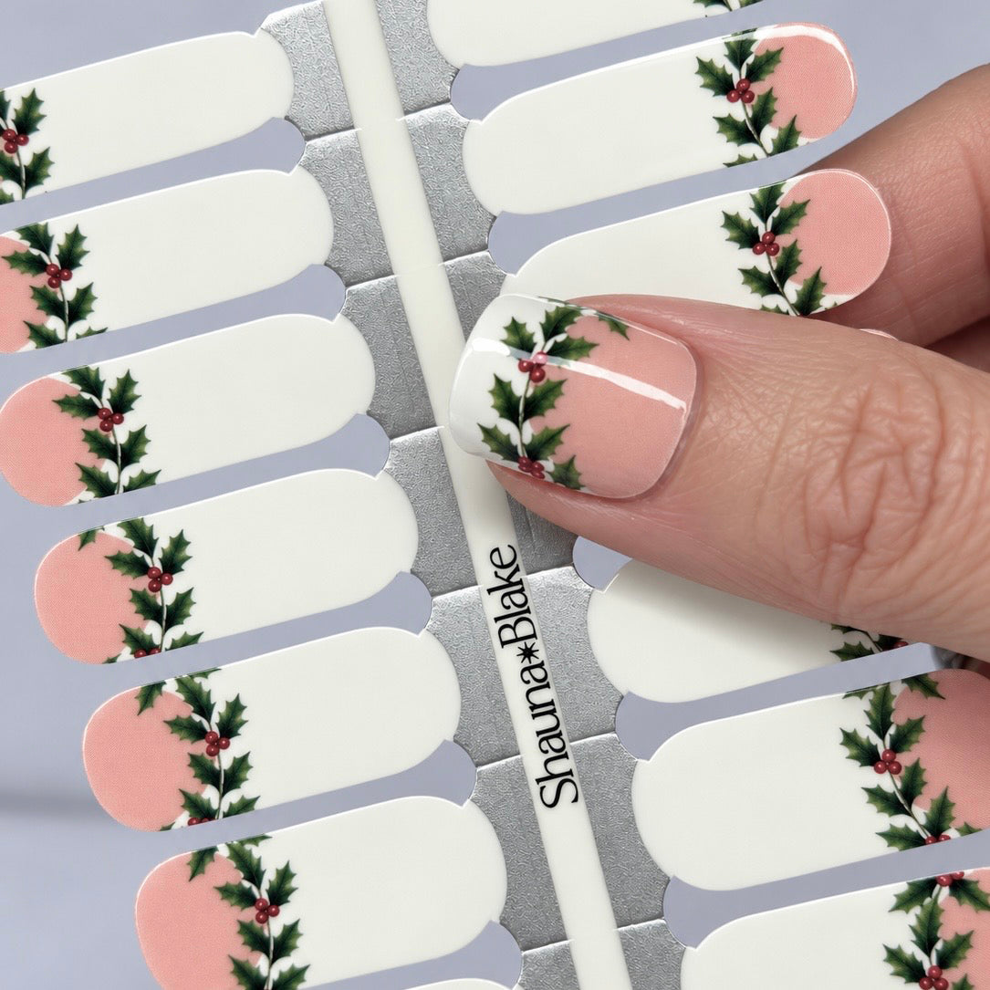 Holly Berry French Exclusive Nail Wraps