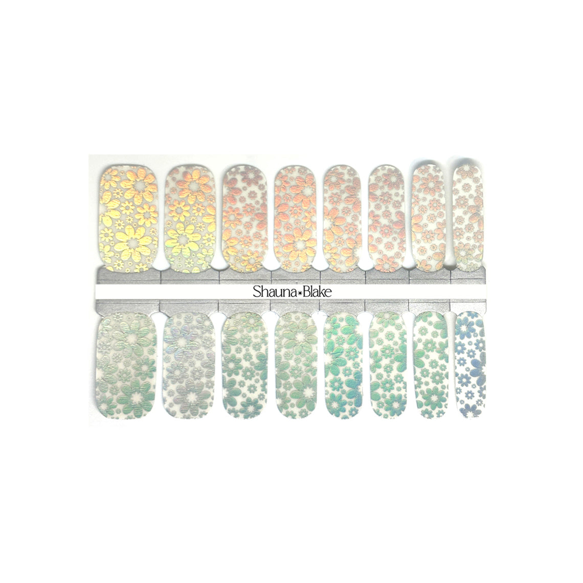 Holo Flower Overlay Nail Wraps (HOLO)