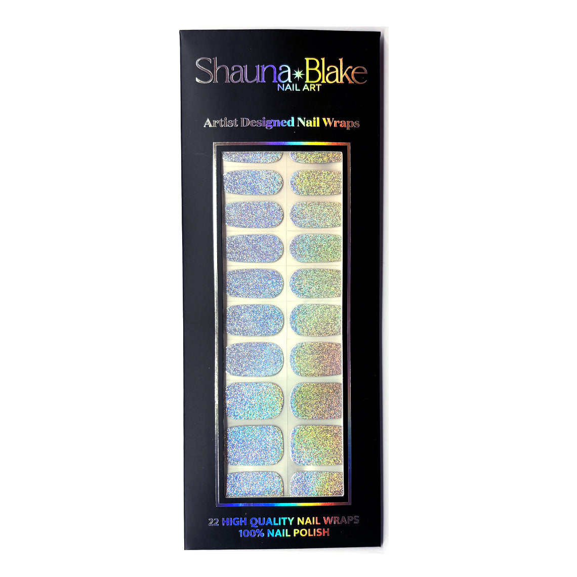 Holo Glam No Light Gel Nail Wraps (NLG)