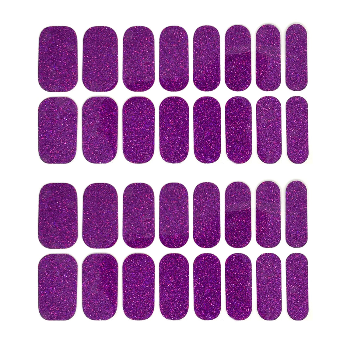 Holo Purple Glitter Nail Wraps