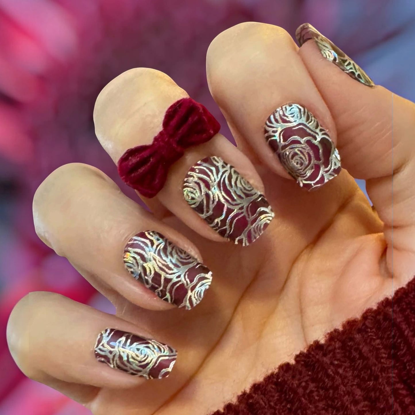 Royal Rose Exclusive No Light Gel Nail Wraps (NLG) (HOLO)