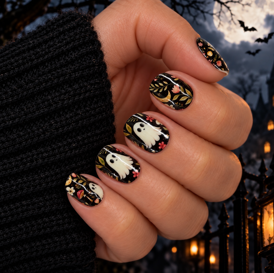BOO-tanical Exclusive Nail Wraps (GLOW IN DARK)