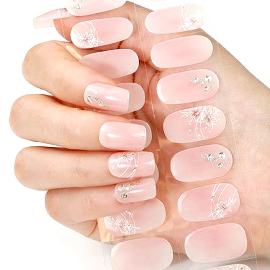 Jeweled Bliss No Light Gel Nail Wraps (NLG) (GEMS)