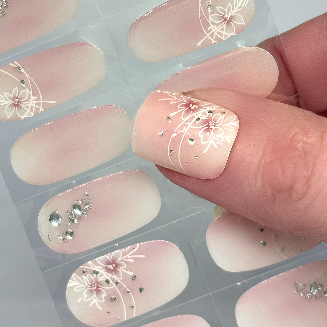 Jeweled Bliss No Light Gel Nail Wraps (NLG) (GEMS)