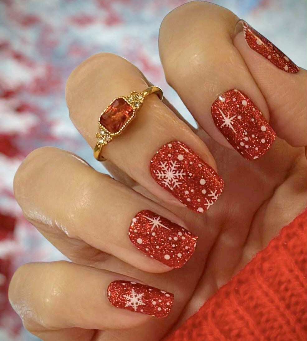 Let it Snow No Light Gel Nail Wraps (NLG)